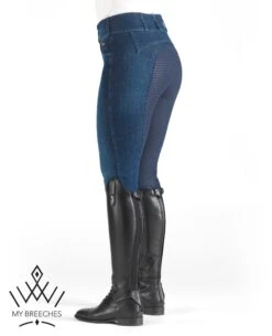 Pikeur Candela Denim Jean Full Grip Ladies Breeches -Pikeur Store mybreechespikeurcandeladenimgripbreeches3
