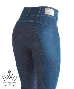 Pikeur Candela Denim Jean Full Grip Ladies Breeches -Pikeur Store nb22pikeurcandelagripdenimbreeches
