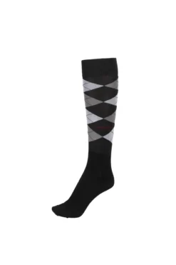 Pikeur Classic Sports Knee Socks Checked Black