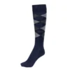 Pikeur Classic Sports Knee Socks Checked Night Sky -Pikeur Store pik 473500 328 390 f